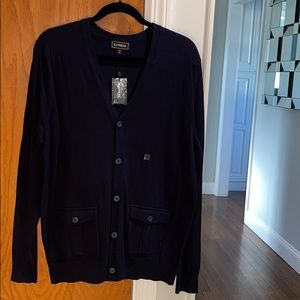 Express Men Cotton/Nylon Button Up Cardigan
